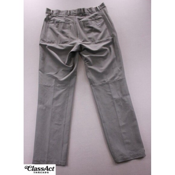 Nike Golf Pants Mens Gray Dri Fit Flat Front Stretch Tag Sz 34X32 (35X32) - Picture 11 of 11